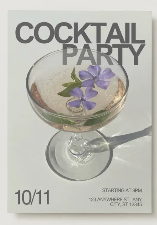 Exemple Invitation événement créé sur Canva à Genève