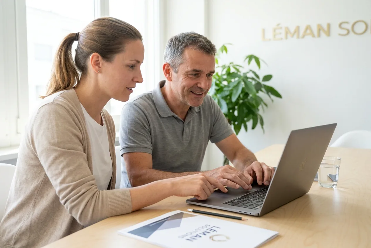 Mac and PC computer training in a company in Geneva
