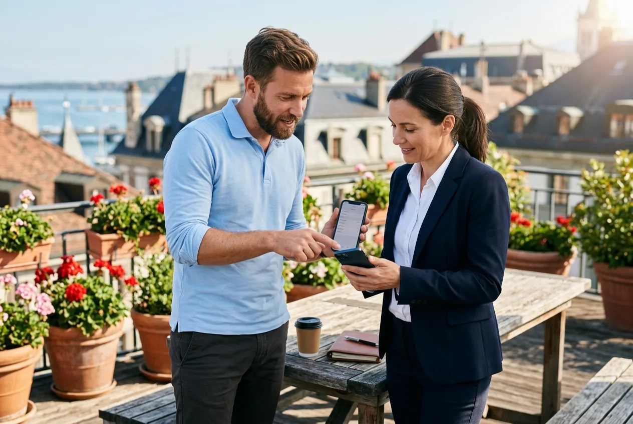 Smartphone training for field and sales teams in Geneva, iPhone and work apps