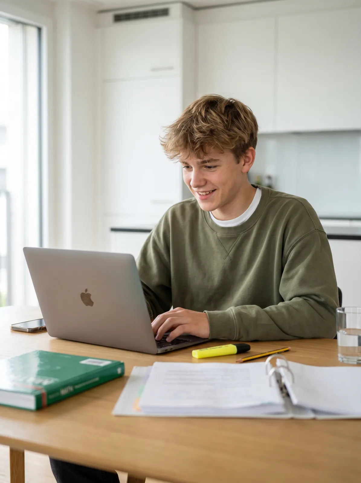 Happy student