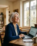 Élève satisfait