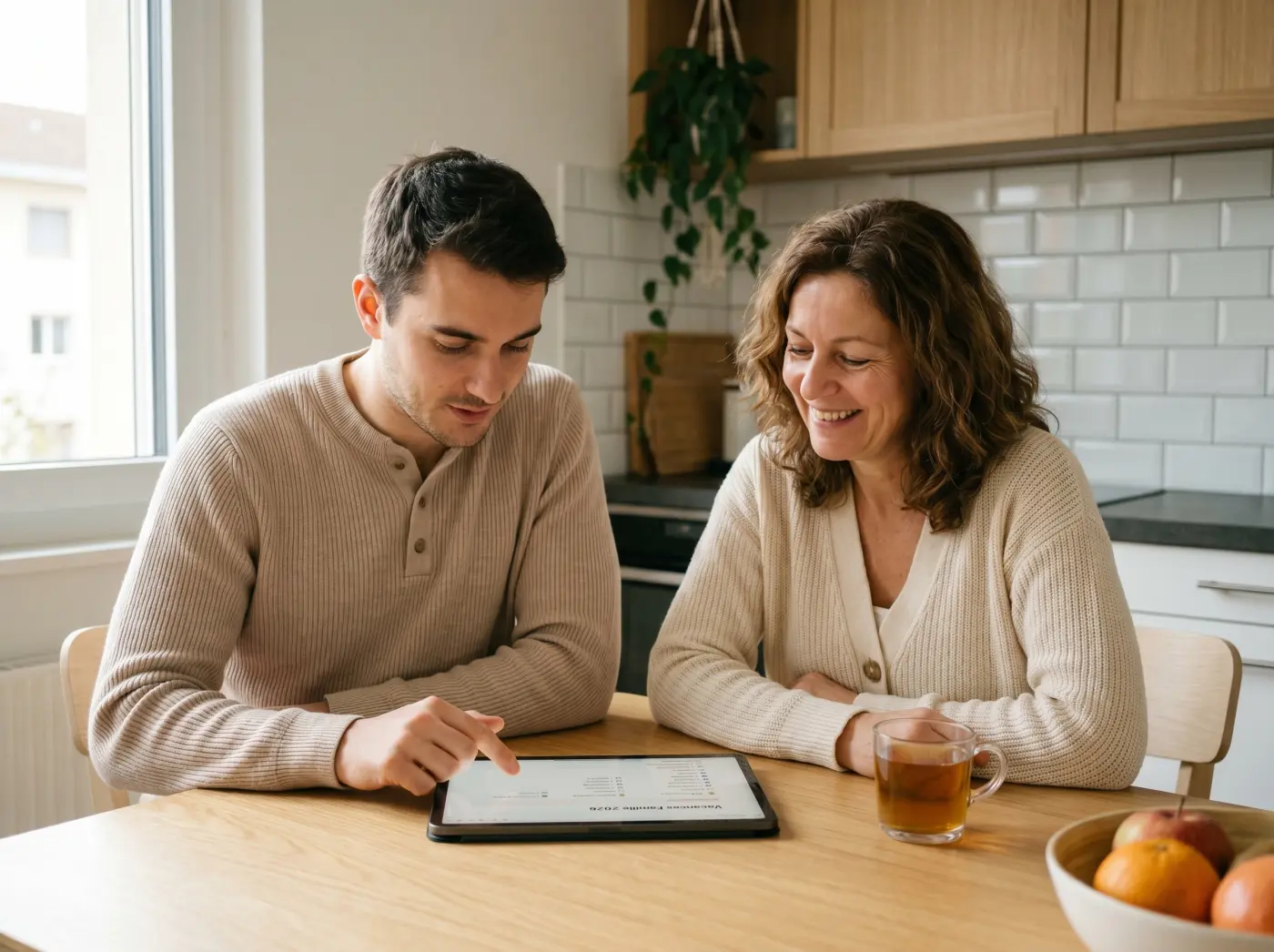A client organises her family holidays in Notion with David, Notion lesson in Geneva