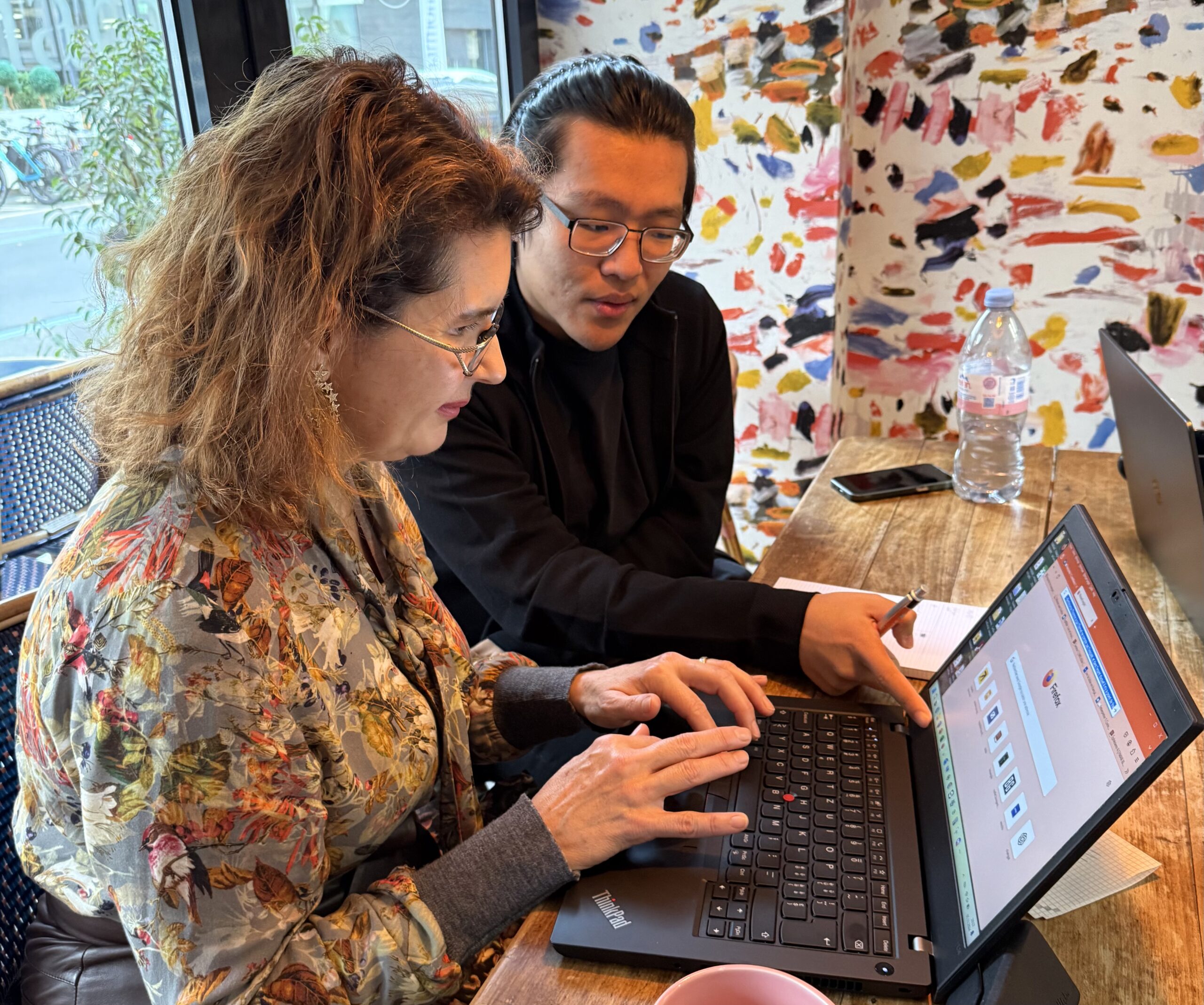 formateur et cliente - cours bureautique